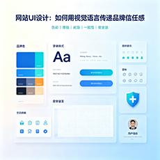 锡山建站-网站UI设计：如何用视觉语言传递品牌信任感